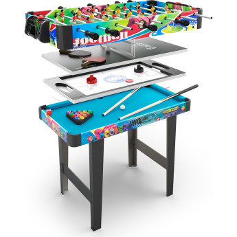 Игровой стол UNIX LINE Трансформер 4 в 1 (86х43 cм)